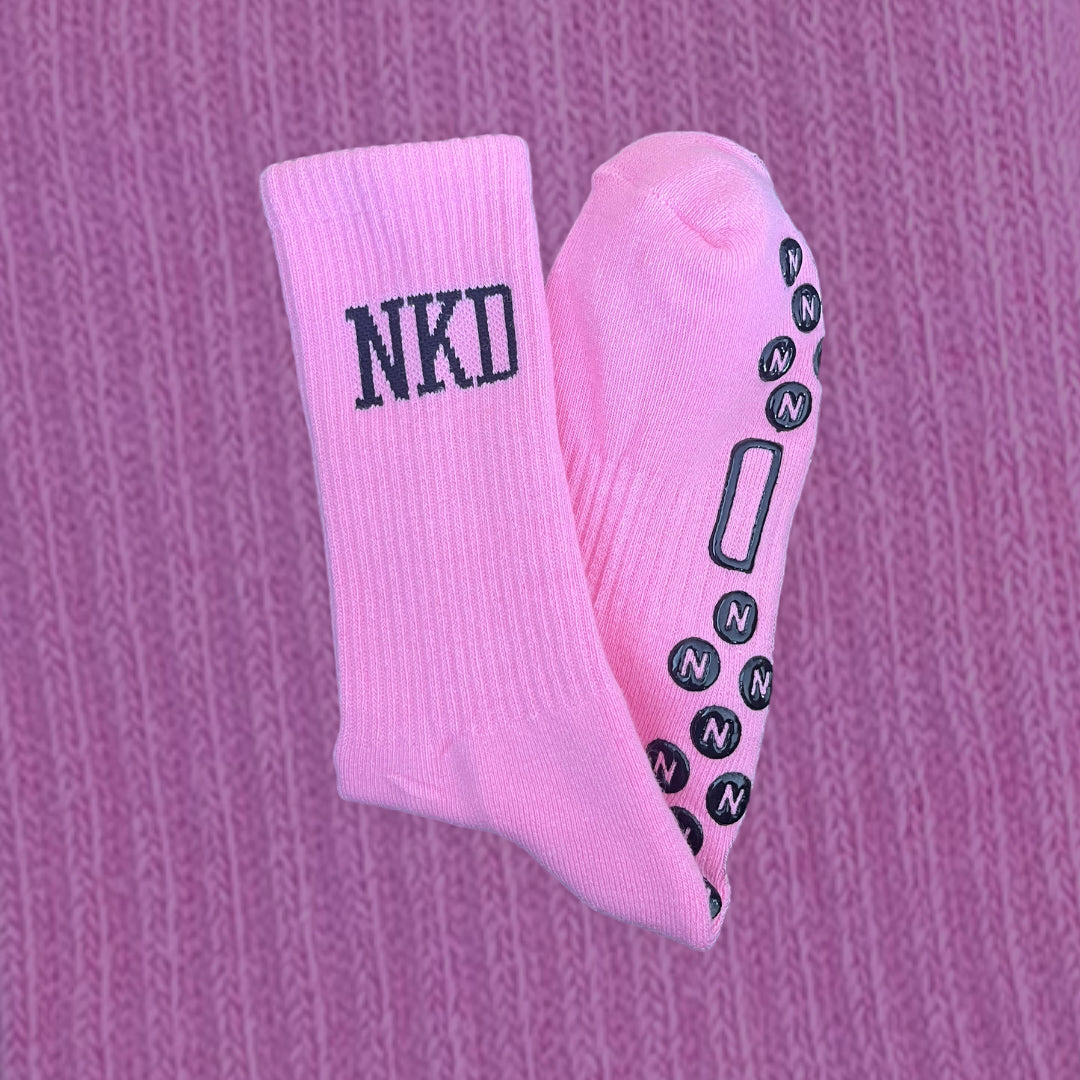 Limited Edition Pink NKD Grip Sock