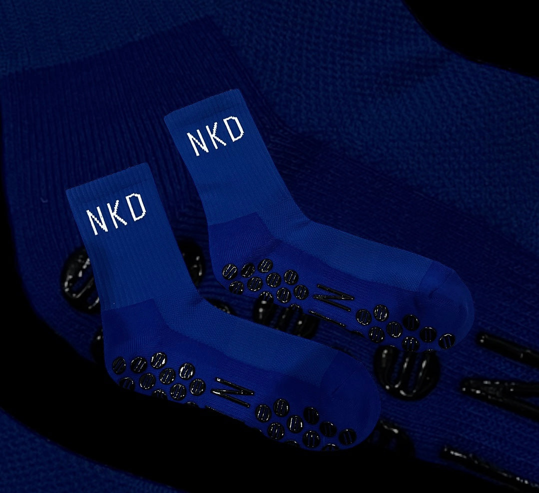 Blue NKD Grip Sock