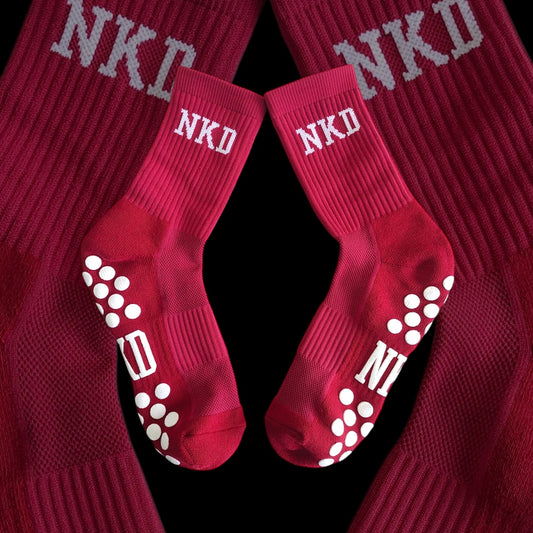 Red NKD Grip Sock