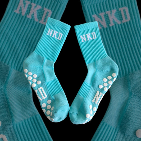 Light Blue NKD Grip Sock