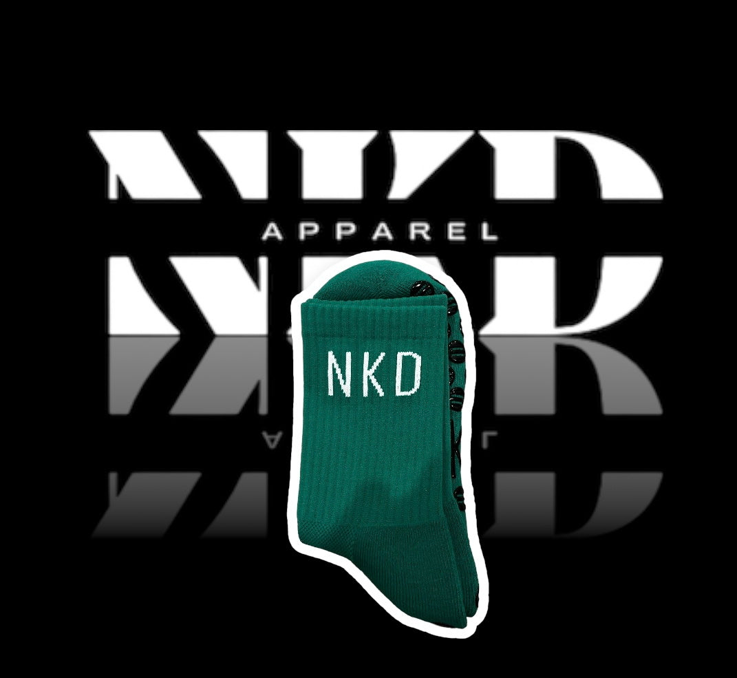 Green NKD Grip Sock