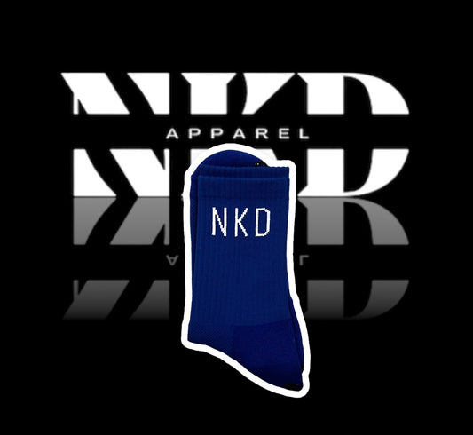 Blue NKD Grip Sock